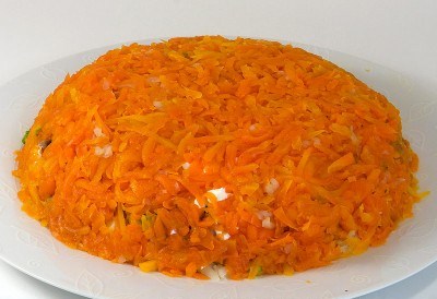 Добавление моркови в салате