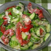 Салат из помидоров со сметаной, пошаговый рецепт